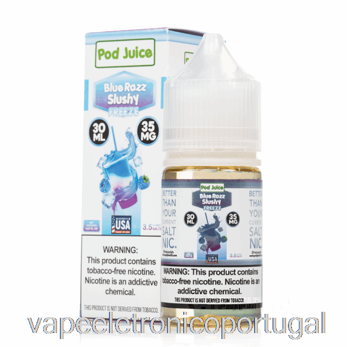Vape Eletronico Freeze Blue Razz Slushy - Suco De Vagem - 30ml 20mg